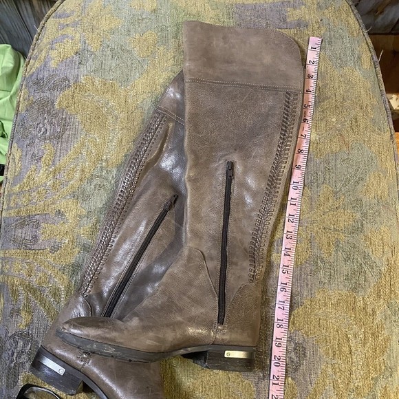 Vince Camuto Pedra Over The Knee Wide Calf Leather Zip Boots Size 7.5 - Picture 11 of 13